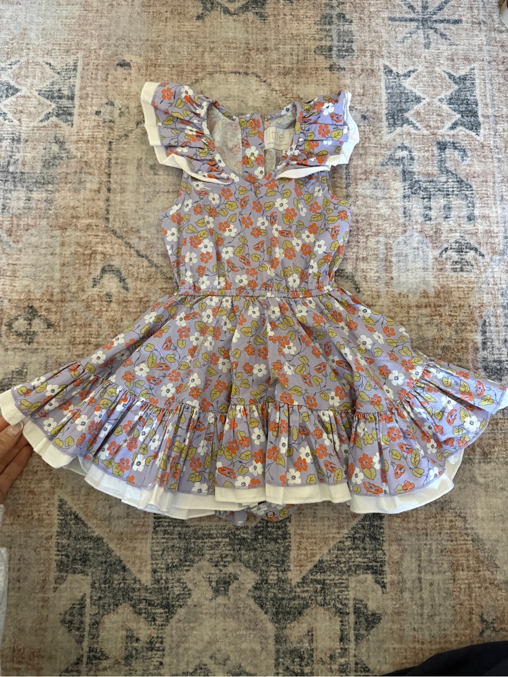 Little Minis Floral Ruffle Summer Dress